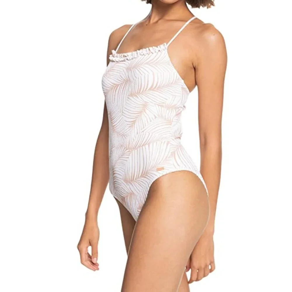 Roxy Palm Tree Dreams Printed Cross-Back One-Piece Swimsuit - Picture 8 of 9